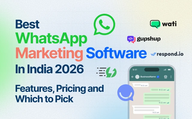 Best WhatsApp marketing software in India 2026 — Happilee, Wati, AiSensy, Respond.io and Gupshup compared