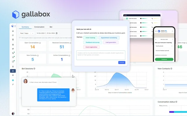 Gallabox WhatsApp commerce platform with shared inbox and Zoho CRM, an Interakt alternative for Shopify and D2C teams